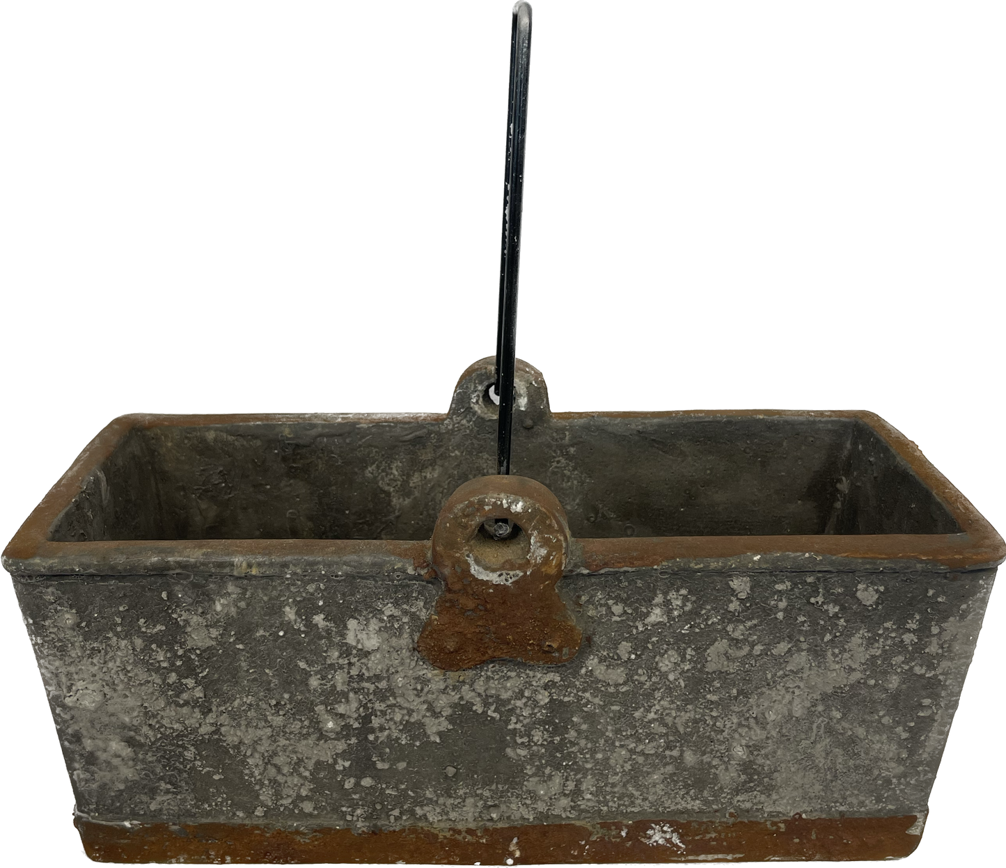 Concrete Rectangle Bucket With Handle