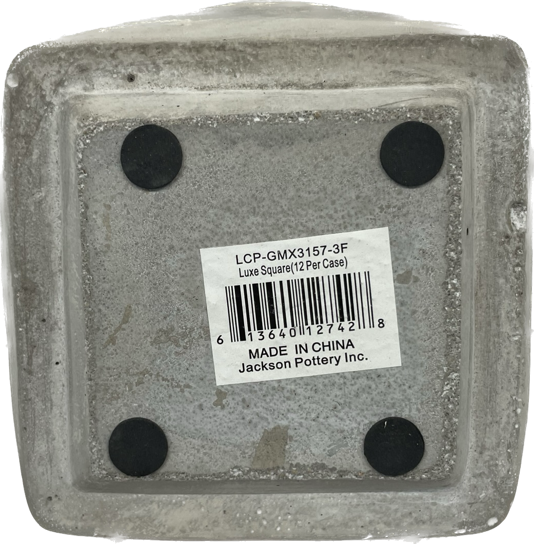 Luxe Square Concrete Planter, Small