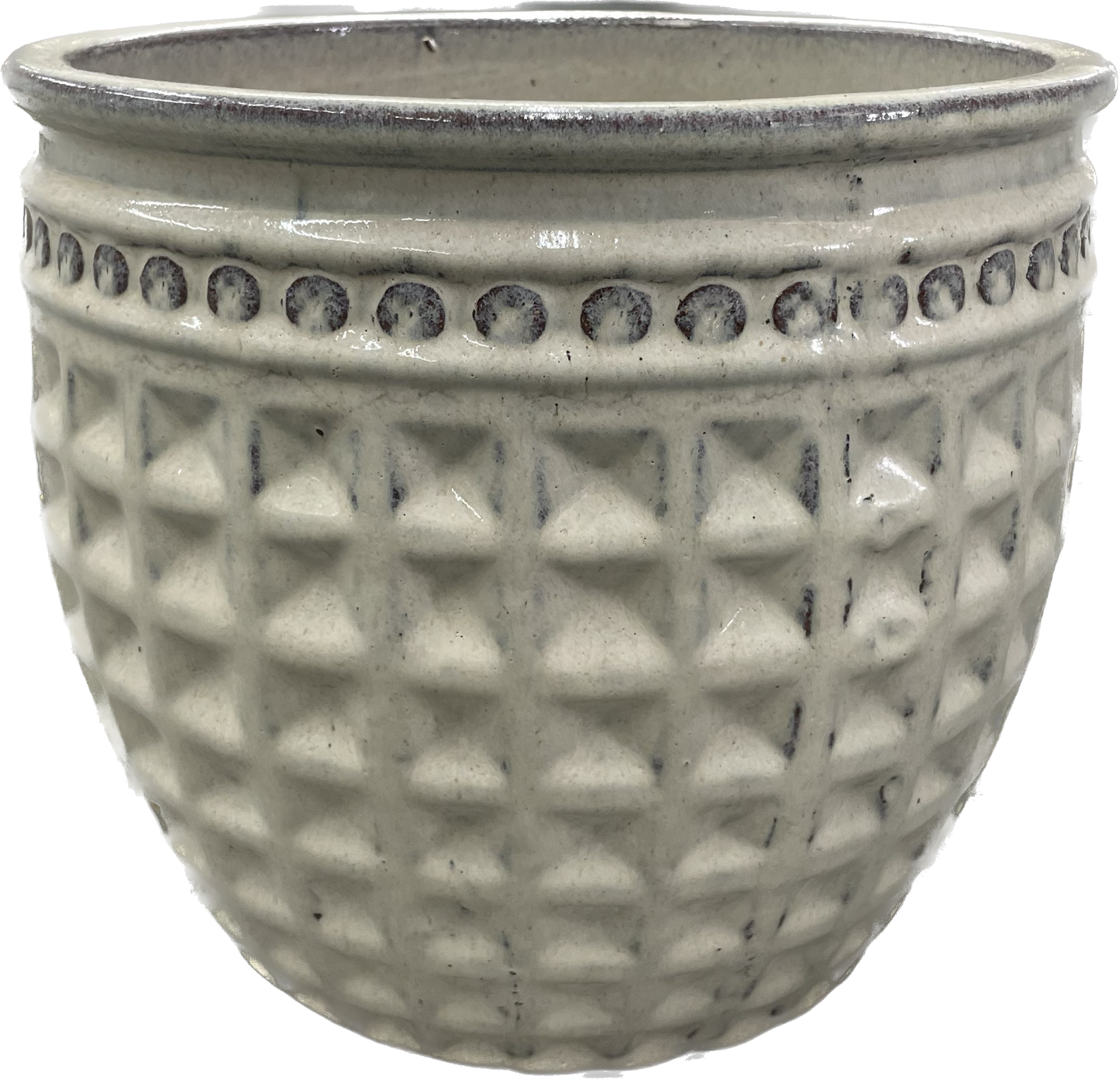 Kairos Coin Planter - Beige White