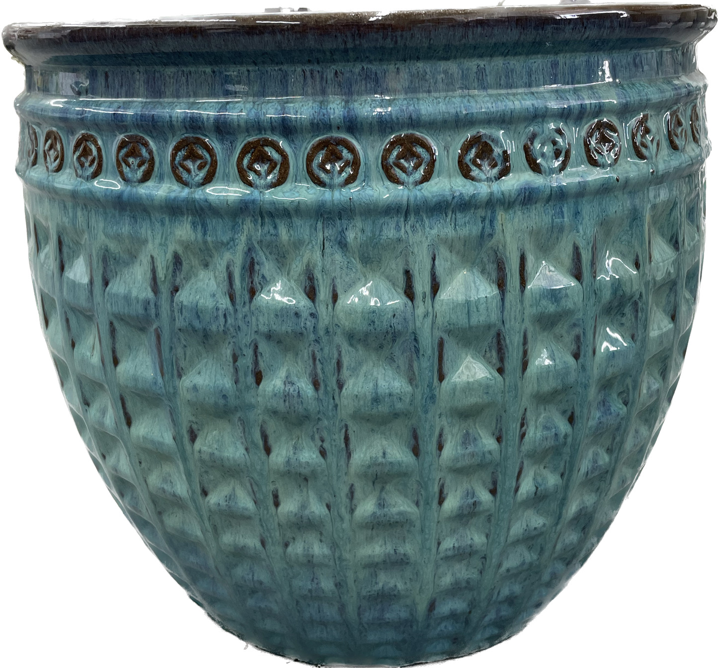 Kairos Coin Planter - Dynasty Turquoise