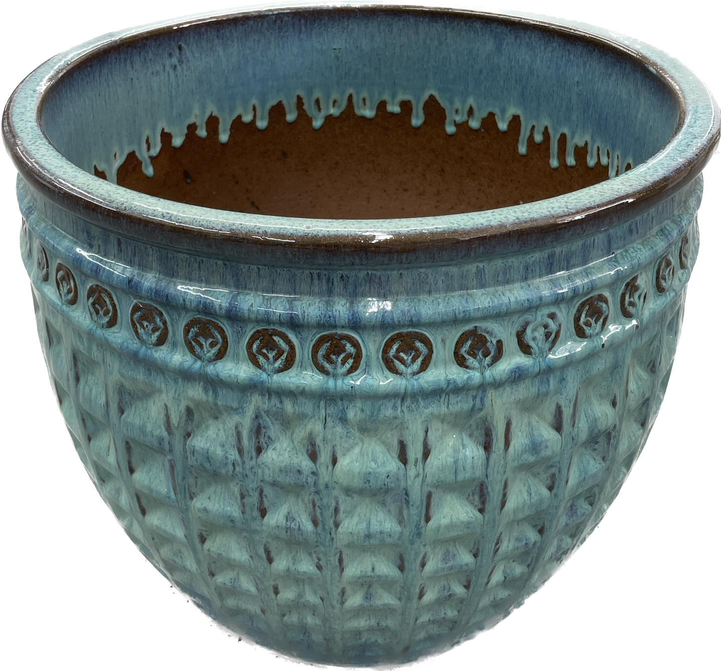 Kairos Coin Planter - Dynasty Turquoise