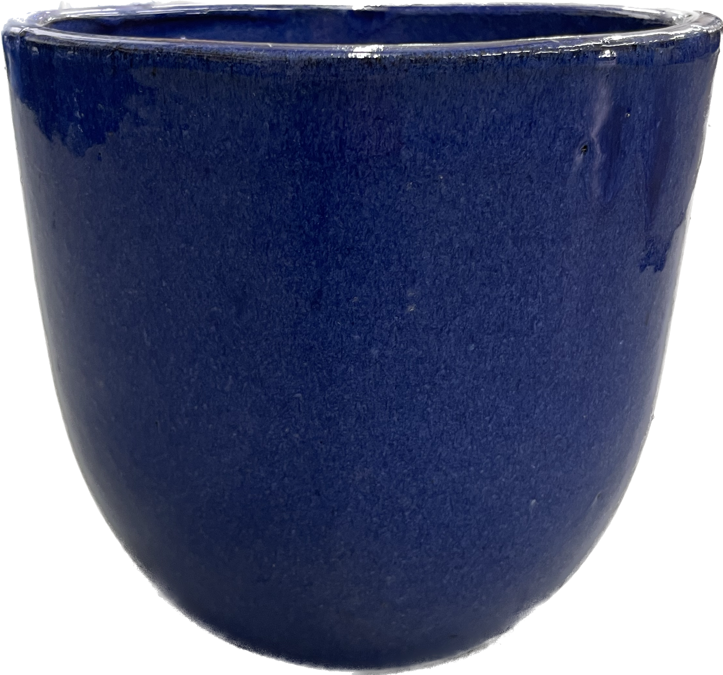 PIKA FLORAL GLAZED POT - FALLING BLUE