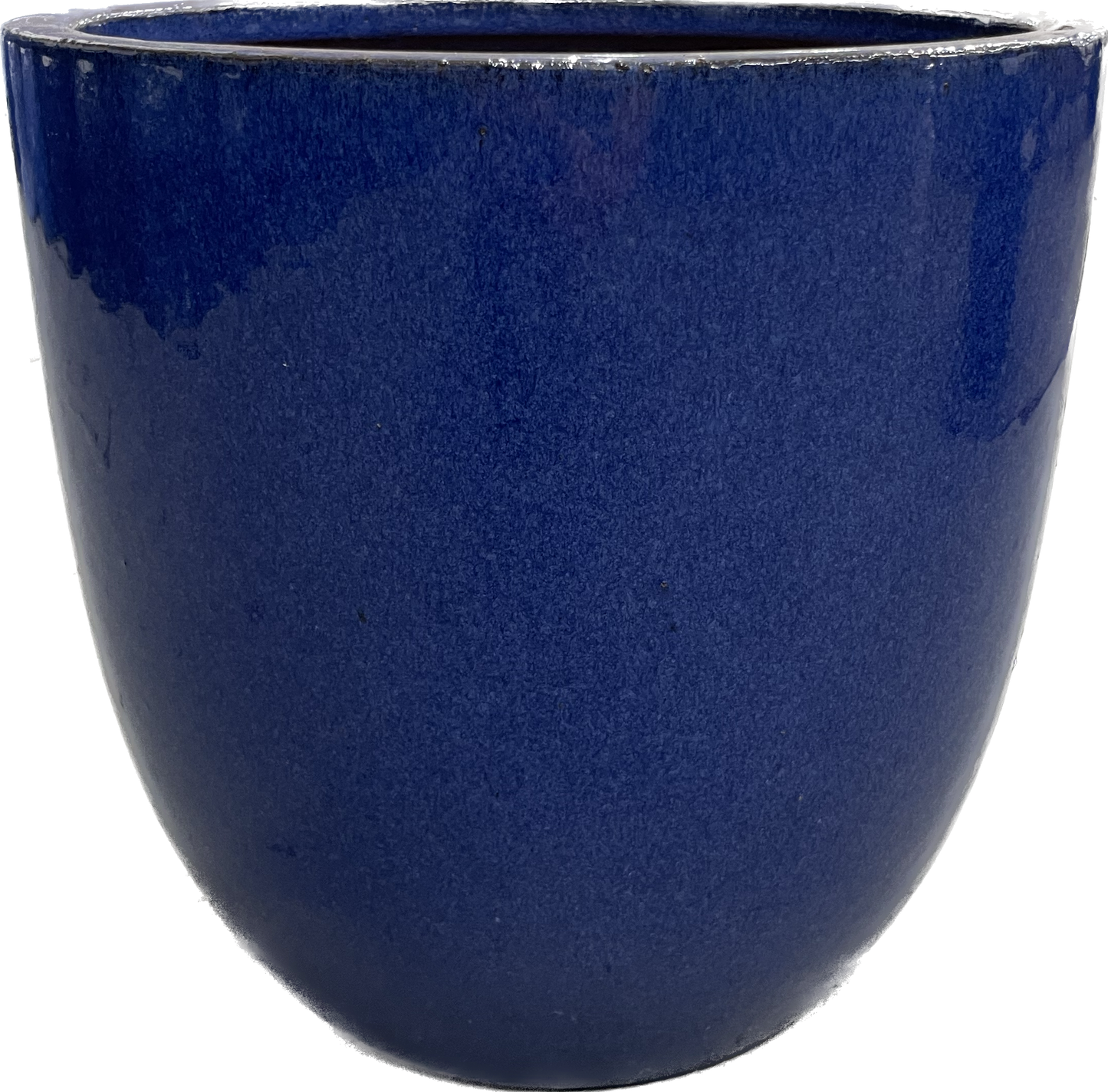 PIKA FLORAL GLAZED POT - FALLING BLUE