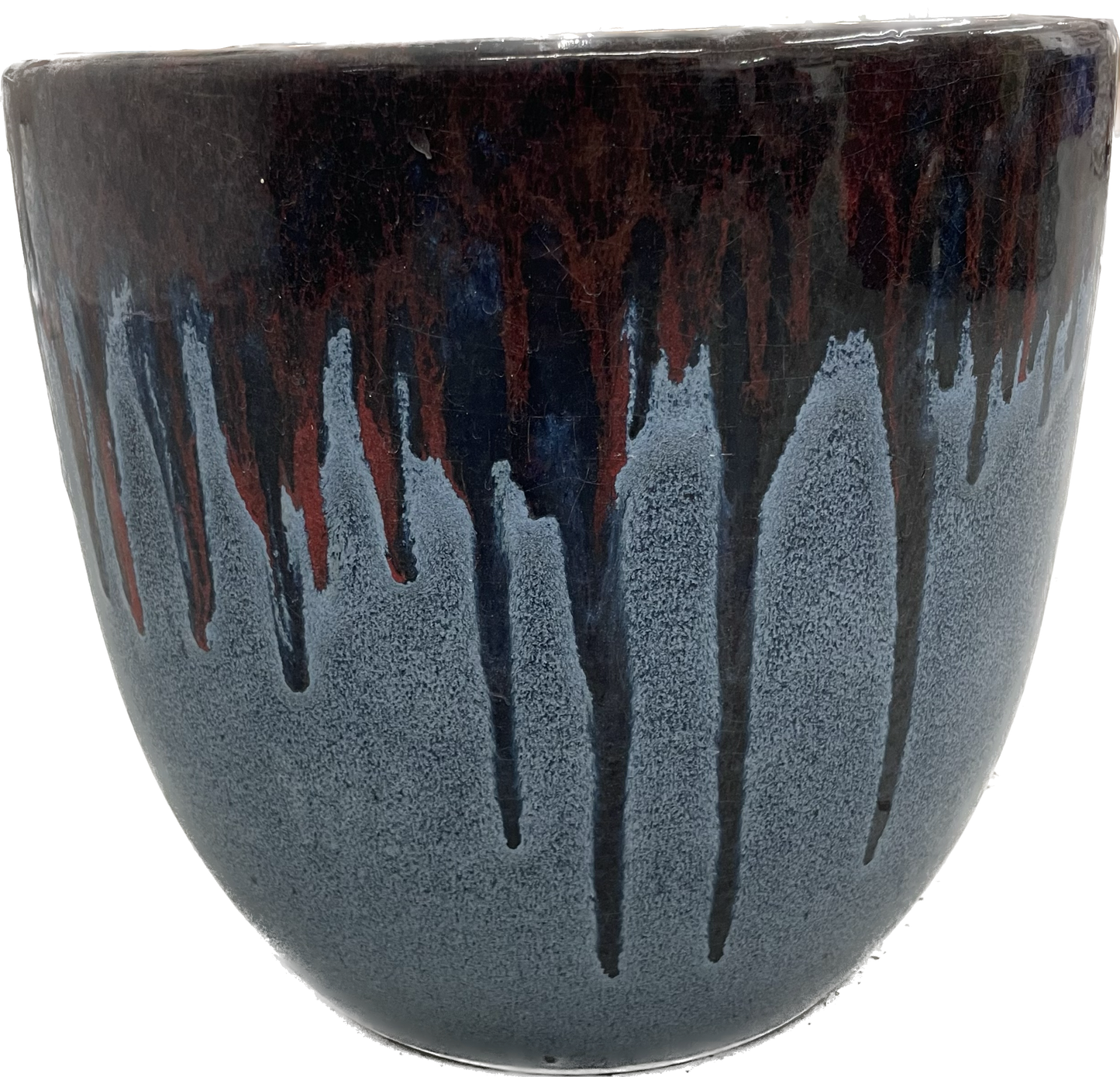 PIKA FLORAL GLAZED POT - CASCADE DAWN