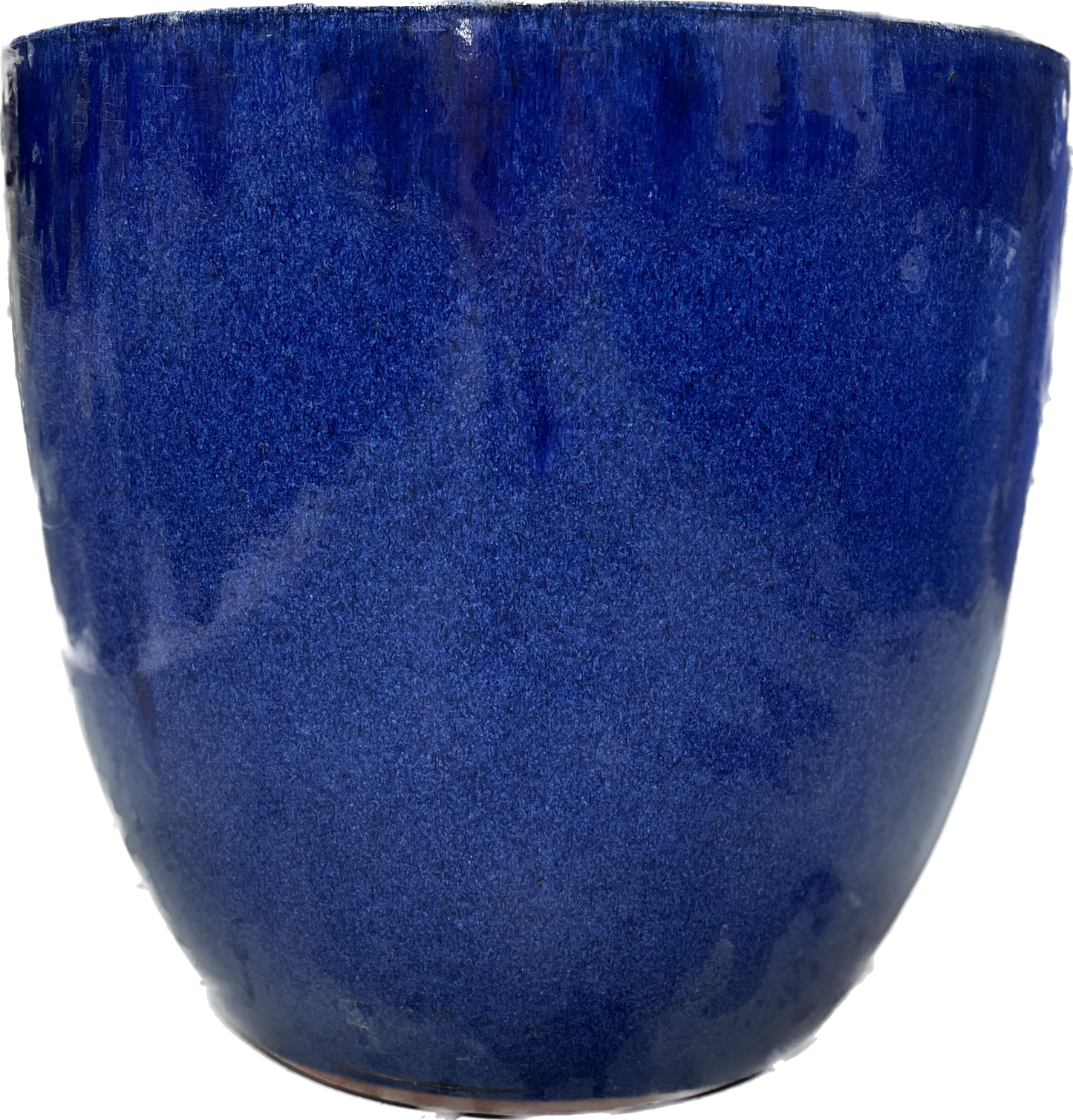 PIKA FLORAL GLAZED POT - FALLING BLUE