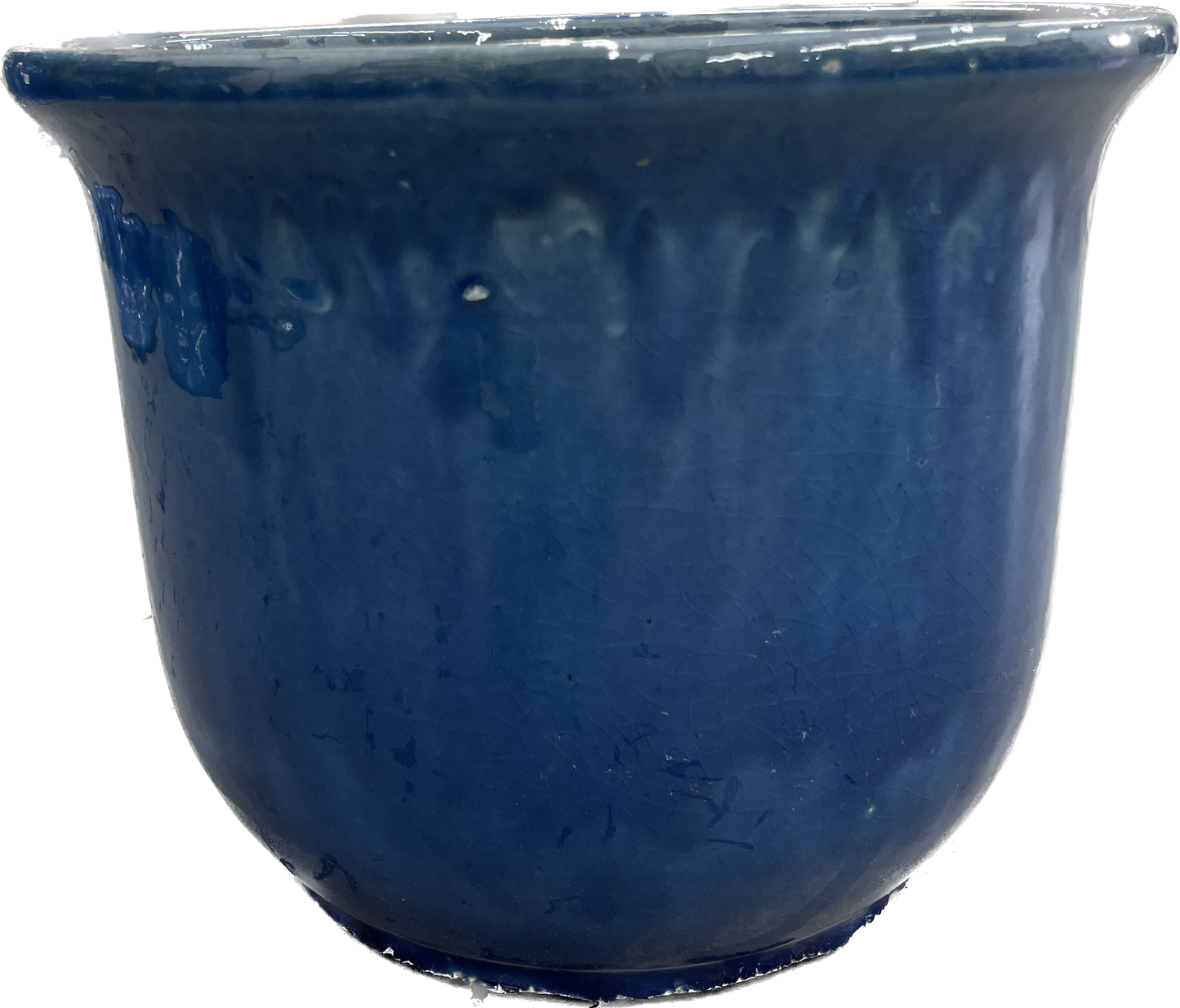 Langston Garden Planter - Crackle Navy