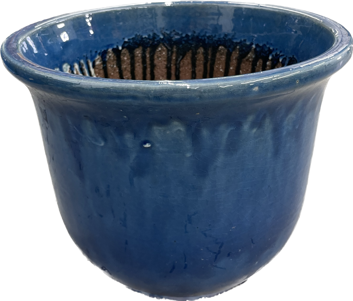 Langston Garden Planter - Crackle Navy