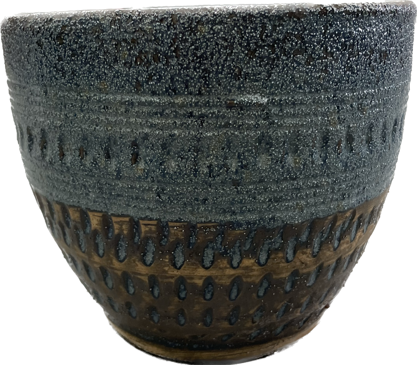 Peralta Bell Planter - Rustic Blue