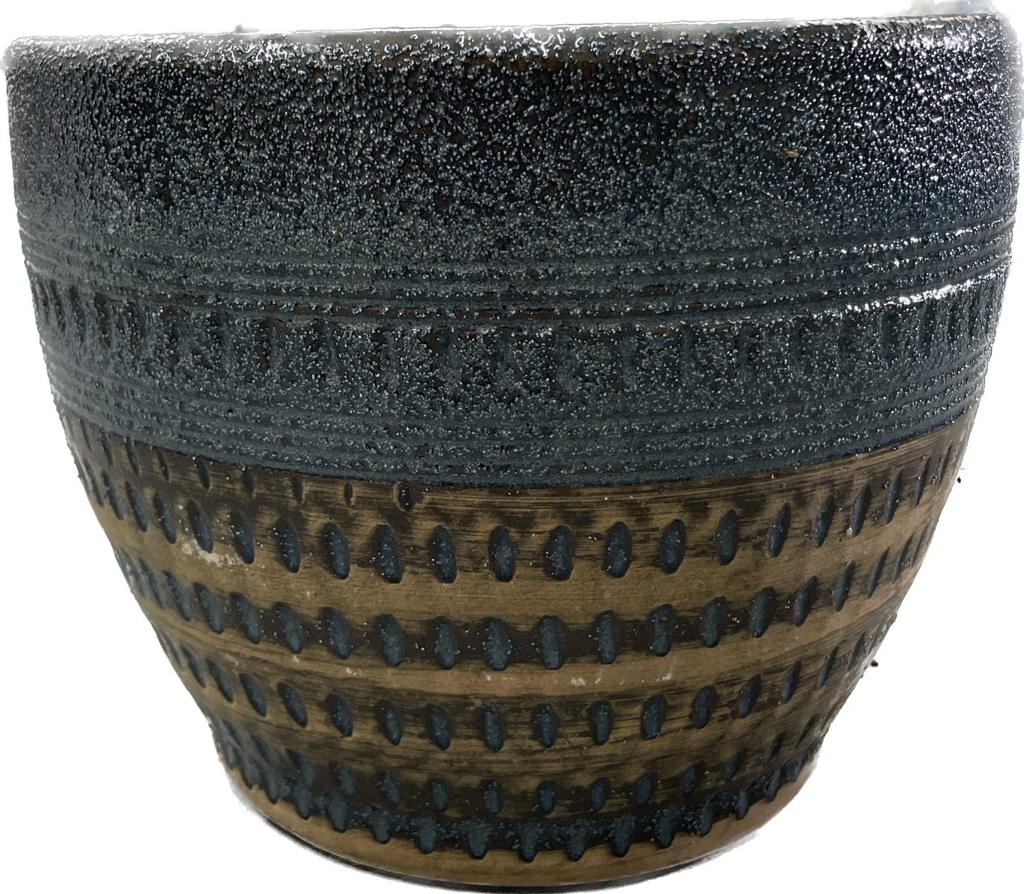 Peralta Bell Planter - Rustic Blue