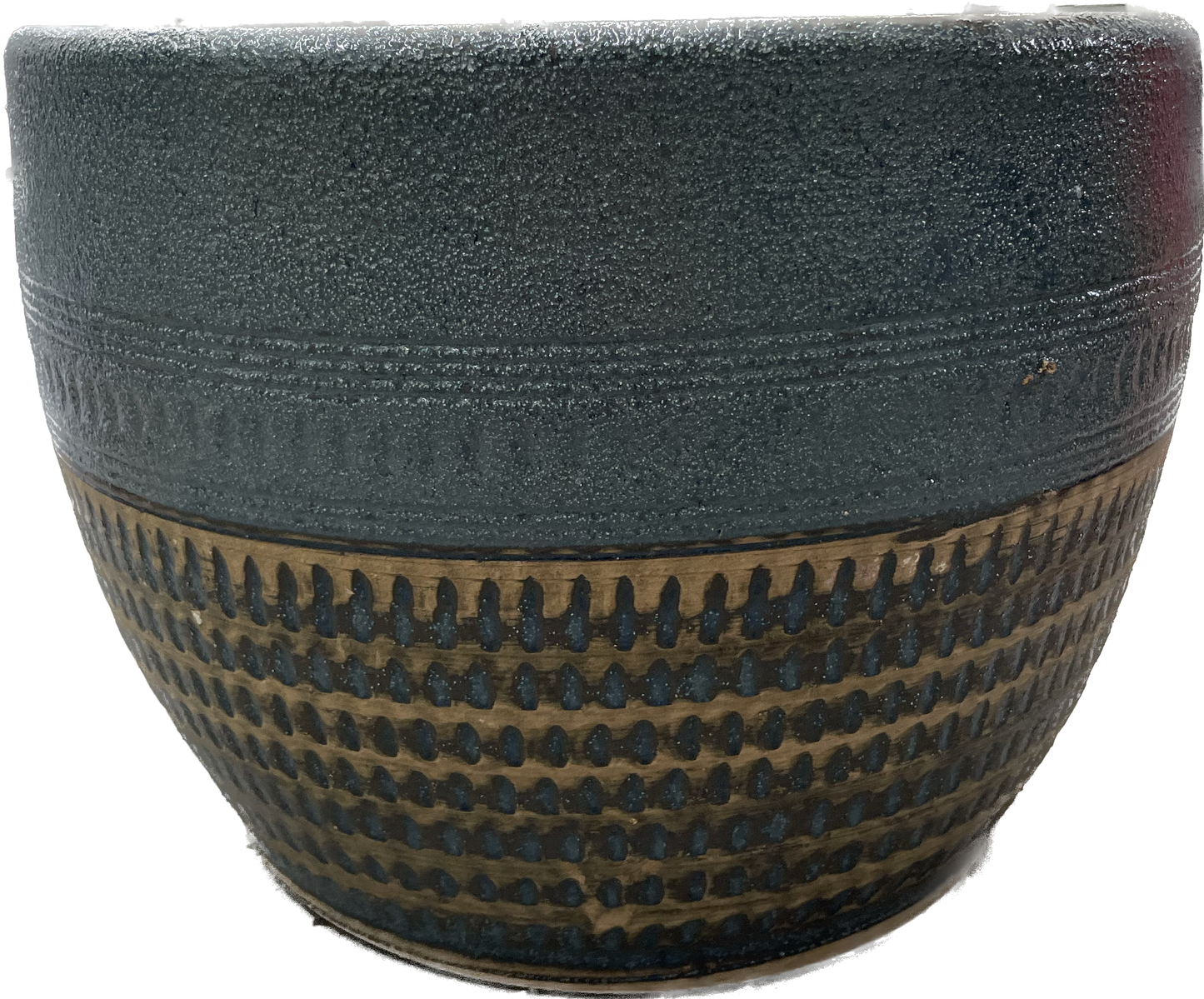 Peralta Bell Planter - Rustic Blue