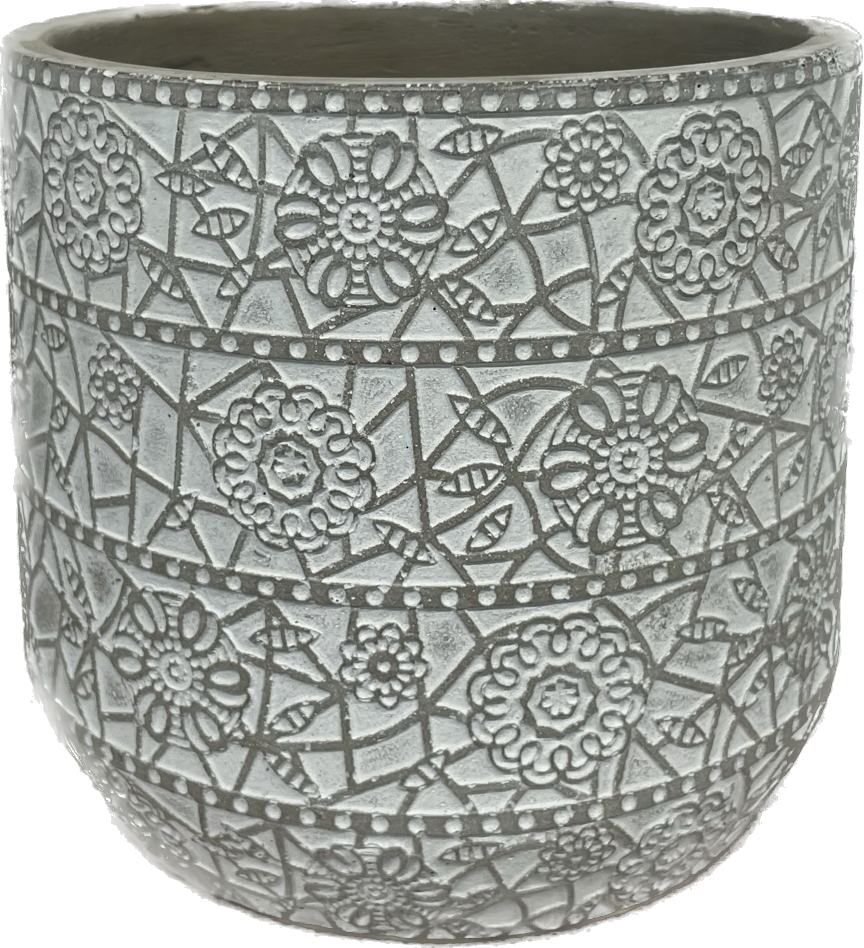 Metarie Egg Concrete Pot