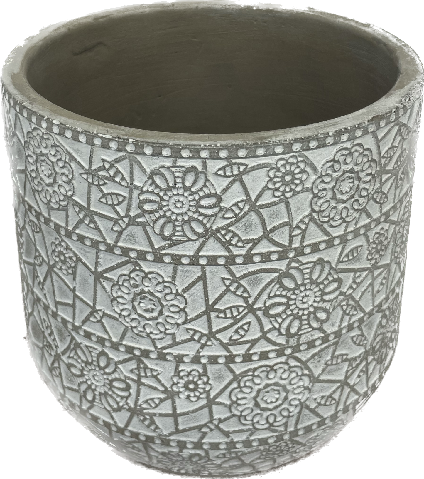 Metarie Egg Concrete Pot