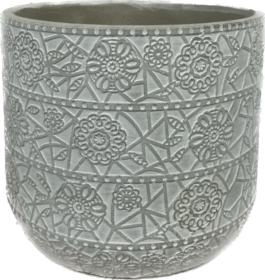 Metarie Egg Concrete Pot