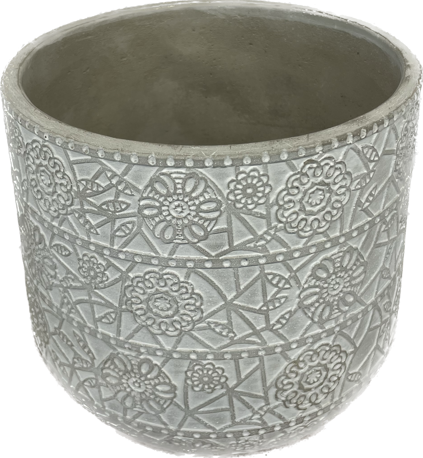 Metarie Egg Concrete Pot