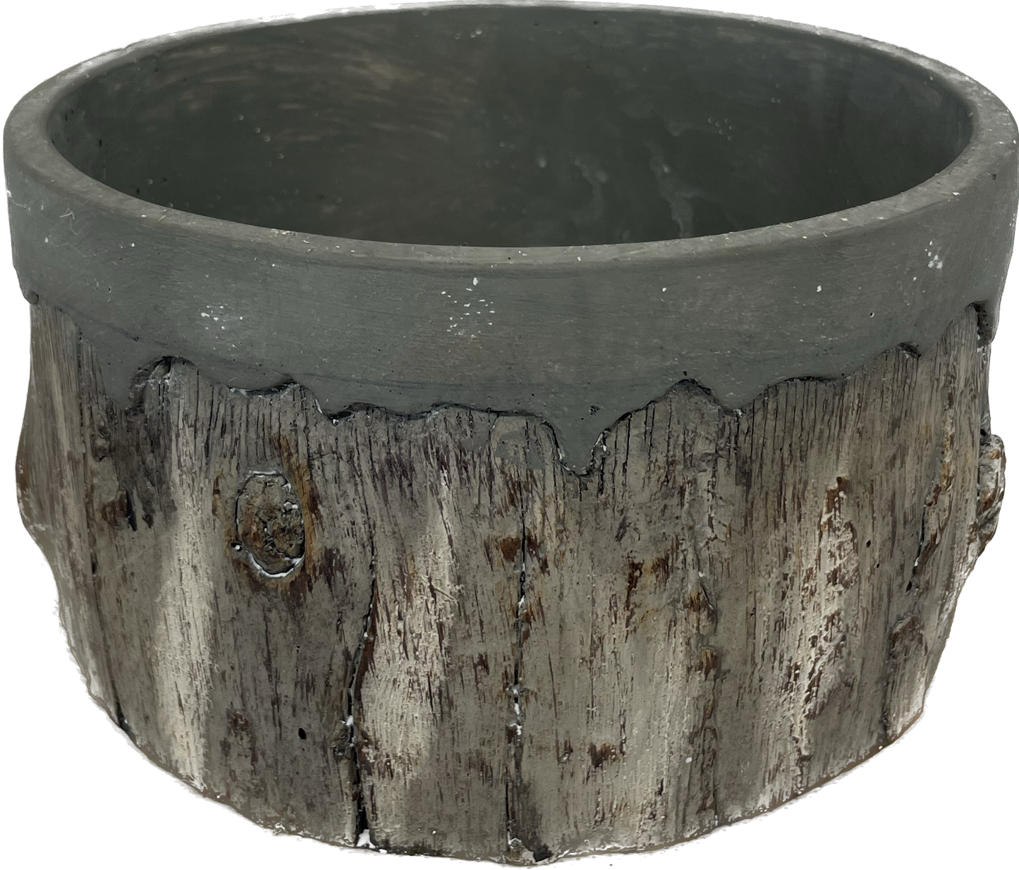 Concrete Ironwood Low Planter