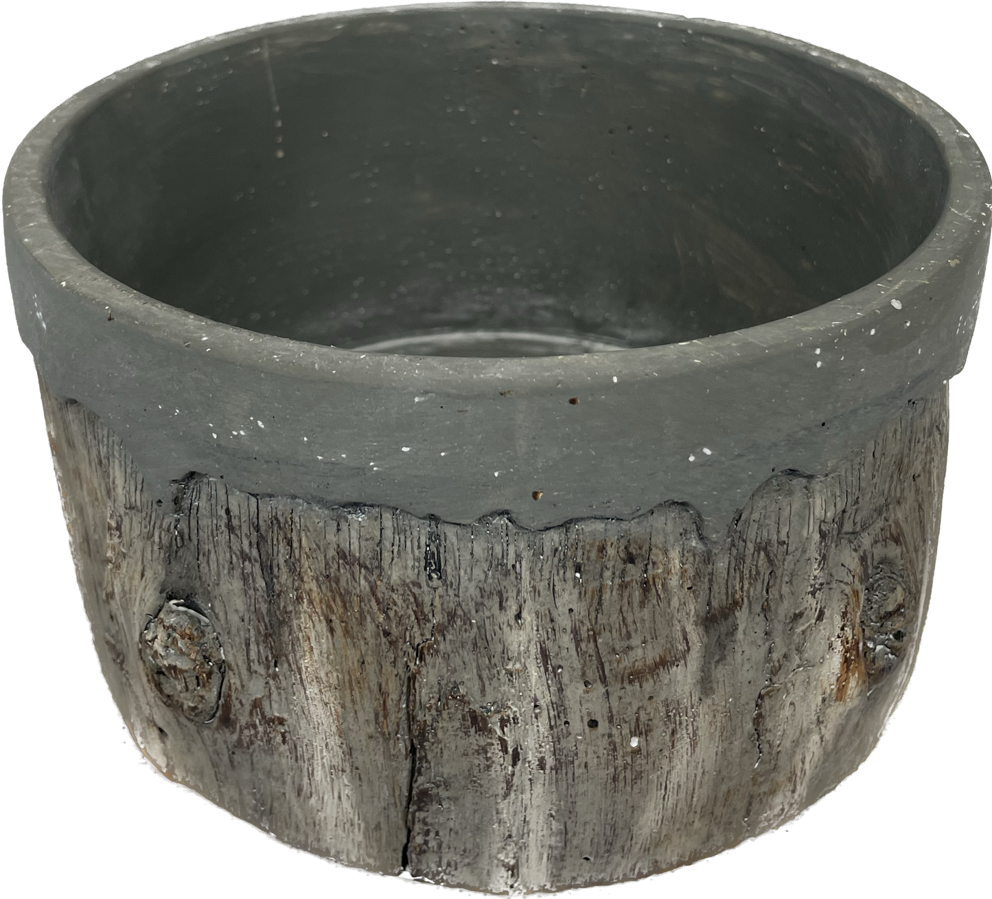 Concrete Ironwood Low Planter