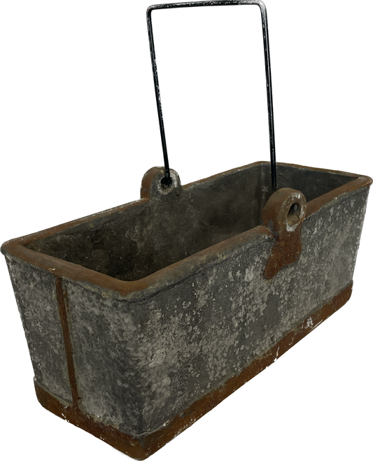 Concrete Rectangle Bucket With Handle