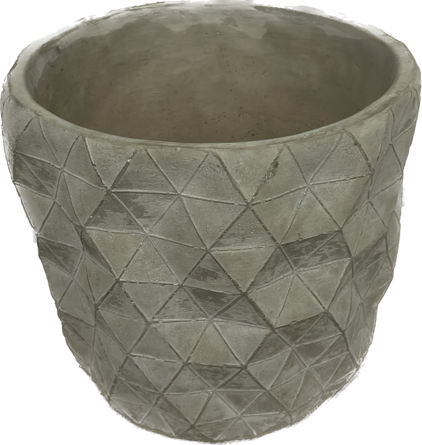 Short Geometrix Concrete Planter