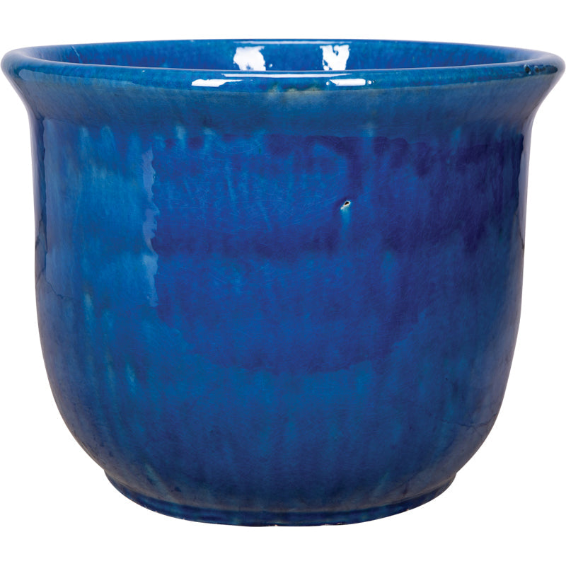 Langston Garden Planter - Crackle Navy